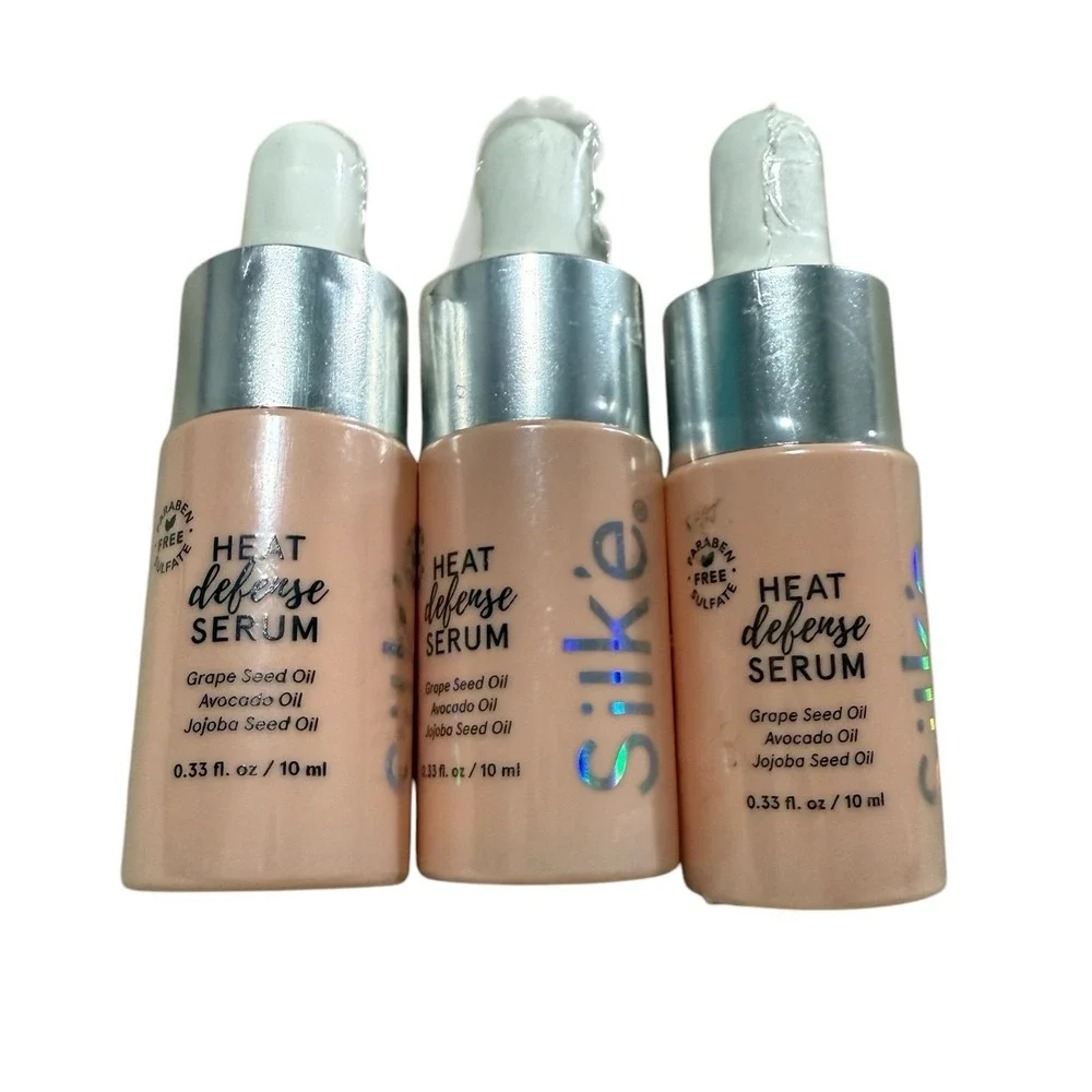 NEW Sleek'e Hair‎ Silk'e Heat Defense Serum Travel Mini 10ml/0.33oz  x3